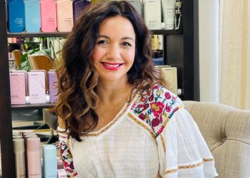 WEV forgivable business loan recipient, Lillie Parker, in her business WaterLillie Salon.