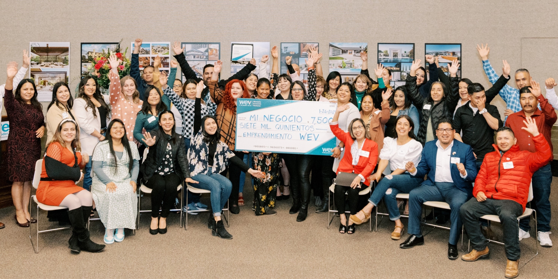 Graduates of WEV's Emprendimiento Program in Santa Barbara, January 26, 2023.