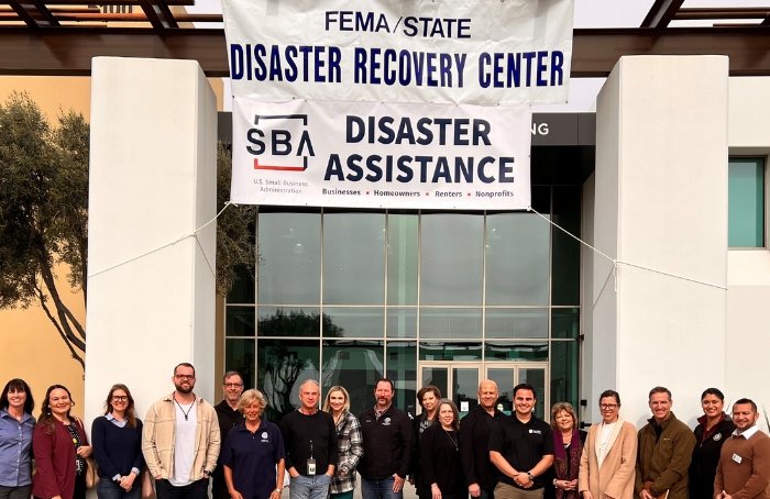 Community leaders gather at the FEMA/State Disaster Recovery Center