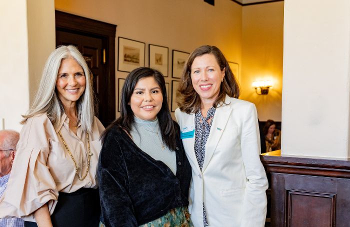 Honoree Gwyn Lurie, speaker Ana Arce, and WEV CEO Nicki Parr.